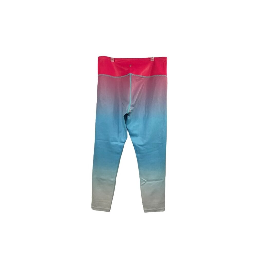 Zyia Active Firecracker Light N Tight Hi-Rise Pink/Blue Leggings Size 12 Large
